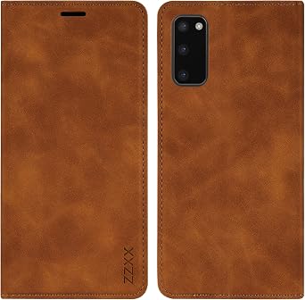 for Samsung Galaxy S20 Wallet Case Magnetic 6.2 inch,Brown