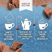 Vista 8 de Swiss Miss Mezcla de cacao caliente con sabor a chocolate con leche, 8 paquetes de mezcla de cacao caliente