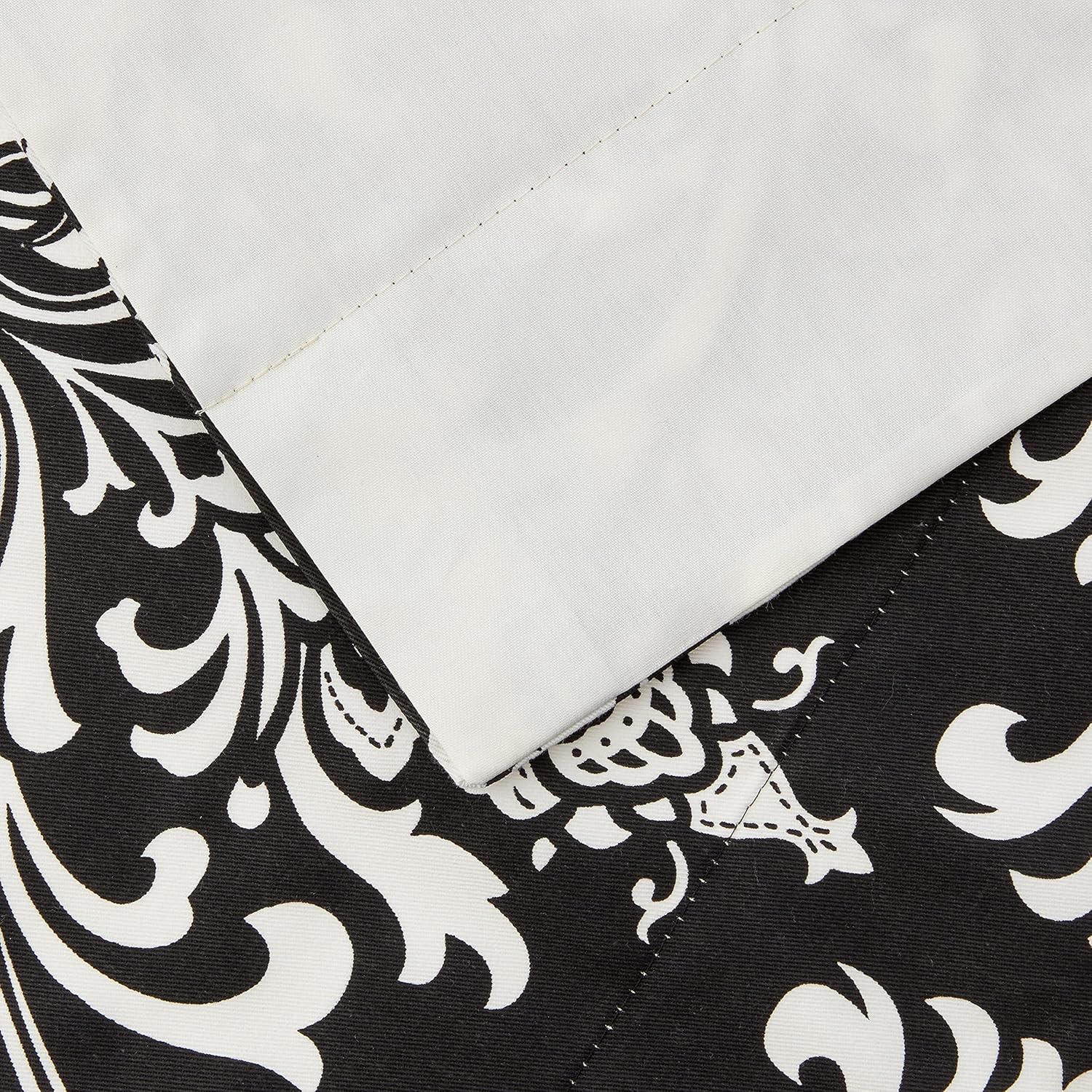RLF Home Royal Damask M Shaped Valance, Black