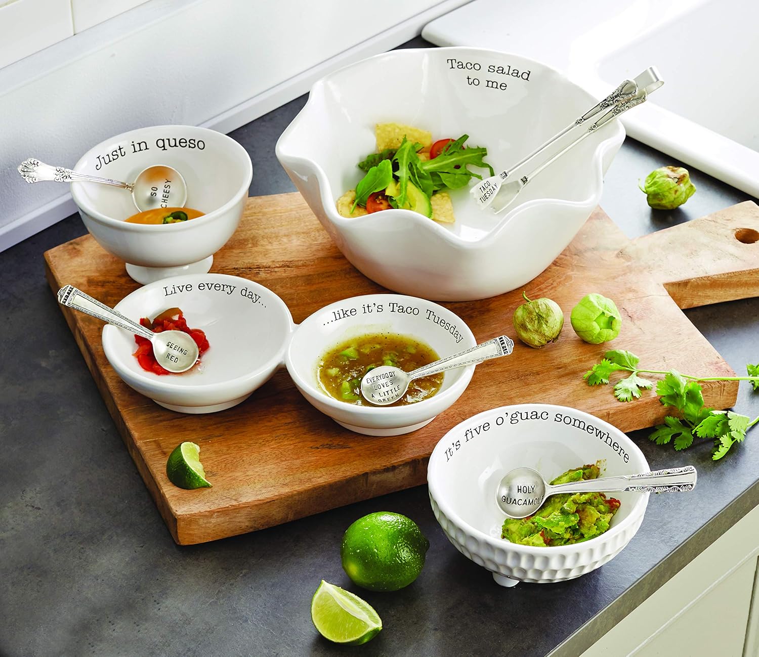 Up To 40% OFF Mud Pie Just in Queso Dip Set, White