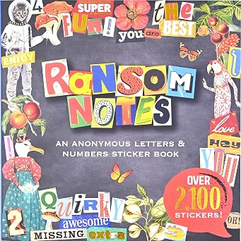 Ransom Notes Sticker Book over 2100 stickers!