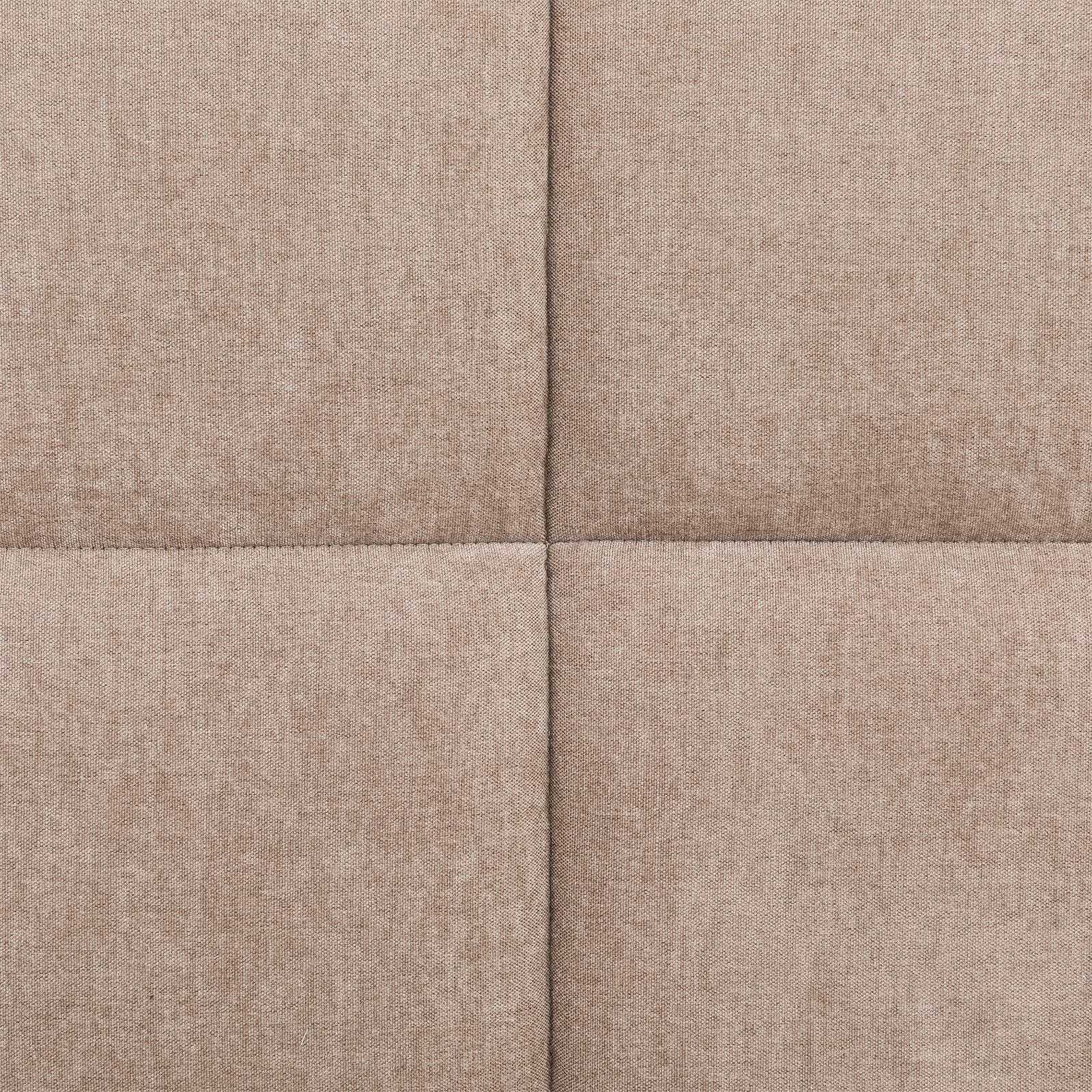 IDIMEX Polsterbett Emilia 180x200 cm, Braun - Bett mit Lattenrost, Bettgestell mit gepolstertem Kopfteil, Stoffbett mit moderner Steppung, Modernes Design und stabile Konstruktion