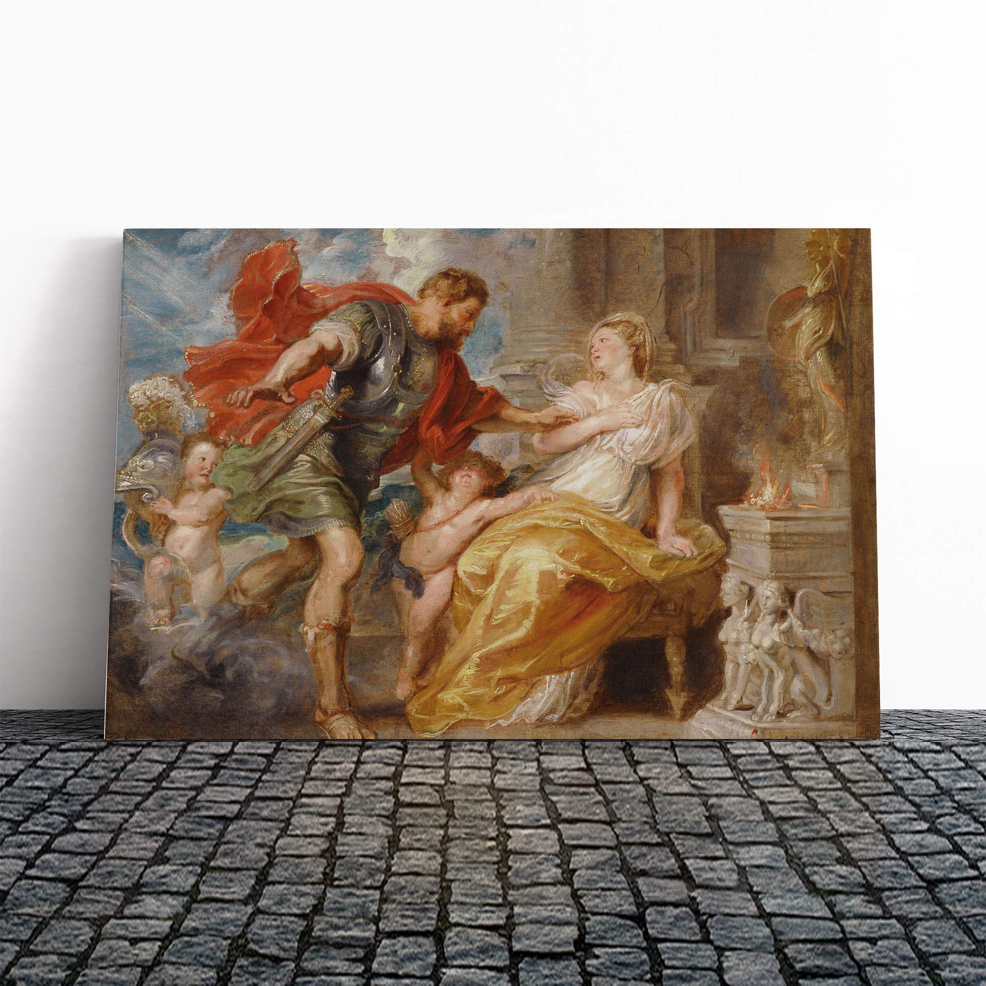 Peter Paul Rubens Modello Canvas Print | Gallery Wrapped 30mm Frame Wall Art | 20x14 inches | Ready to Hang | Modern Picture | Living Room Bedroom Lounge Office
