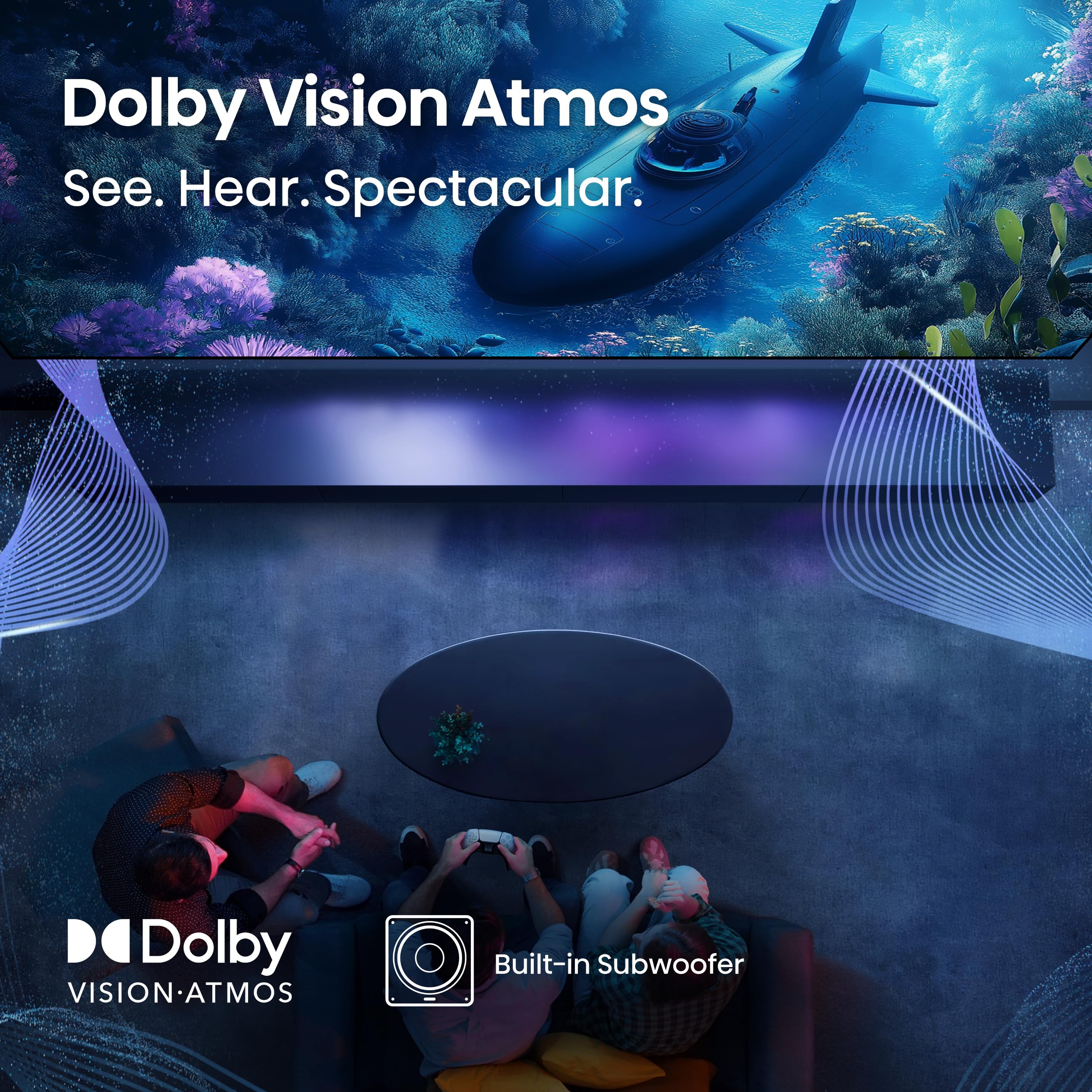 Hisense 98" Class QD5 Series (98QD5QG, 2025 Model) QLED 4K UHD Smart Google TV, Native144Hz, Motion Rate 480, Dolby Vision Atmos, HDR 10+, AMD FreeSync Premium, MEMC, VRR, ALLM