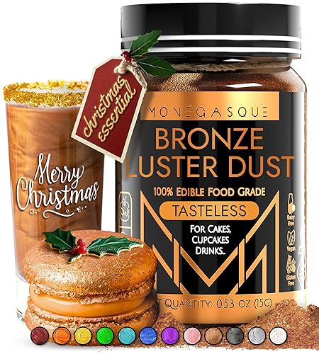 Vista 187 de MONÉGASQUE Purpurina comestible verde para bebidas, 0.53 oz, purpurina comestible para pasteles y cócteles, polvo brillante para bebidas
