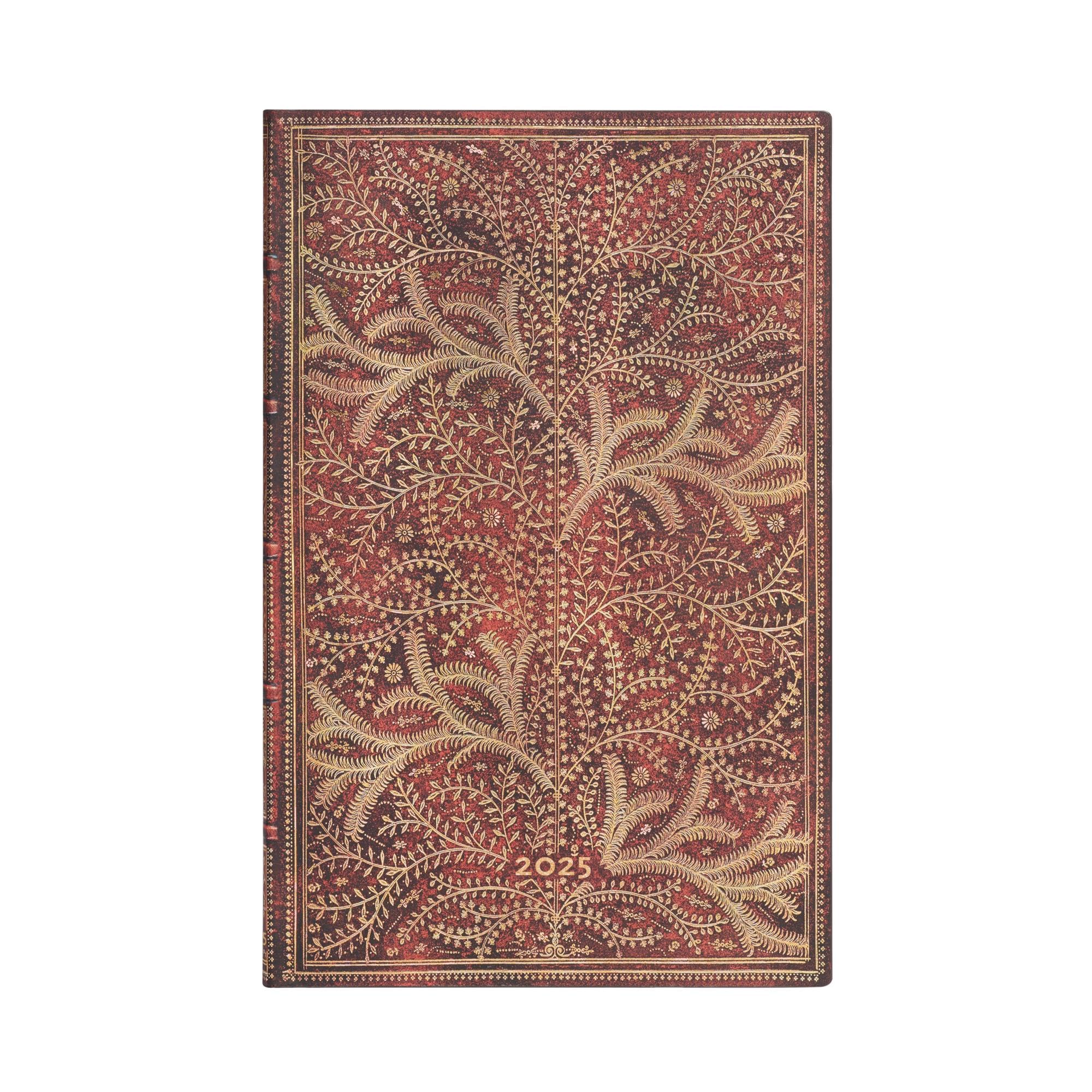 Paperblanks Flexis 2025 12 Month Planner | Wild Forest | Maxi | Horizontal | Closure with Elastic Band