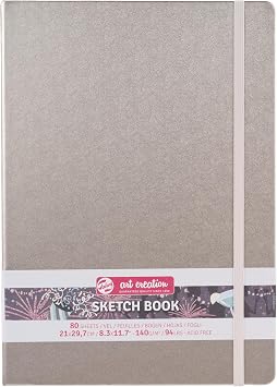 Talens Art Creation Sketch Books, 80 Sheets, 21cm x 30cm, Size Pink Champagne