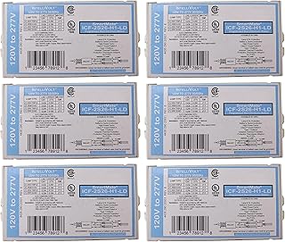 OHLECTRIC Replacement for ICF-2S26-H1-LD Compact Fluorescent Ballast (6 Pack) | Programmed Start Electronic Ballast, 120/277 Volt