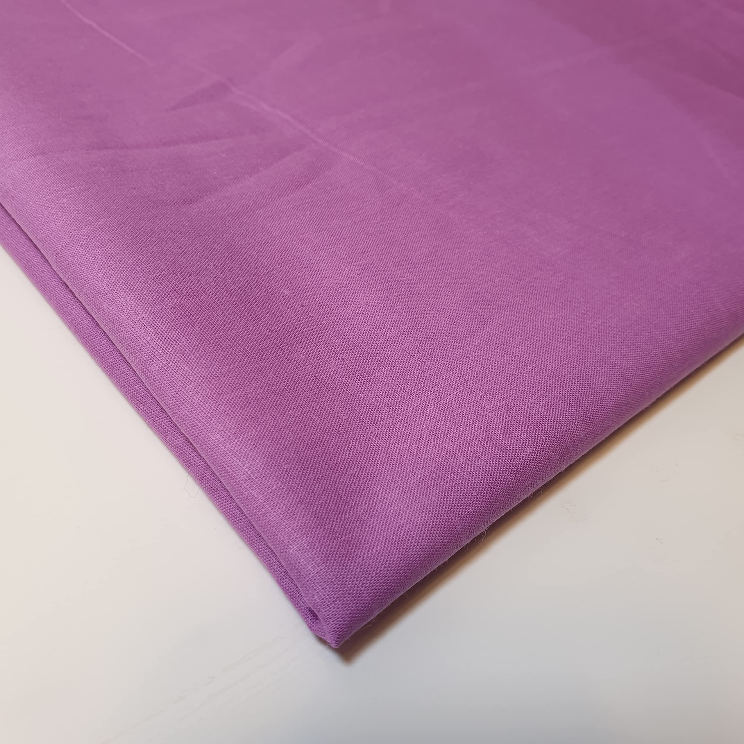Plain 100% Cotton Egyptian Cambric Poplin Craft Soft Dress Material Fabric 44" (5 Meter, LILAC LAVENDER) - Image 2