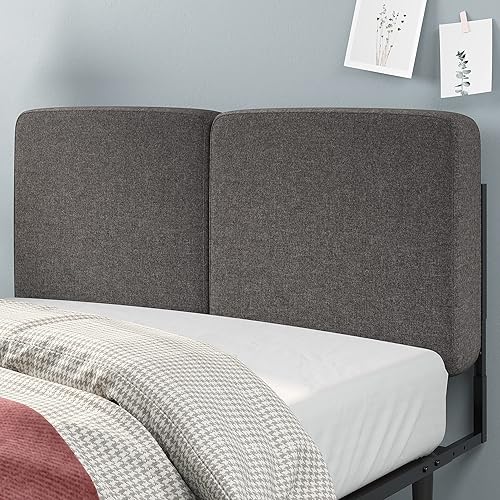 Miniatura 9 de Zinus Parker - Cama de plataforma con patas cónicas, soporte de listones de madera, no necesita somier, fácil montaje, tamaño King