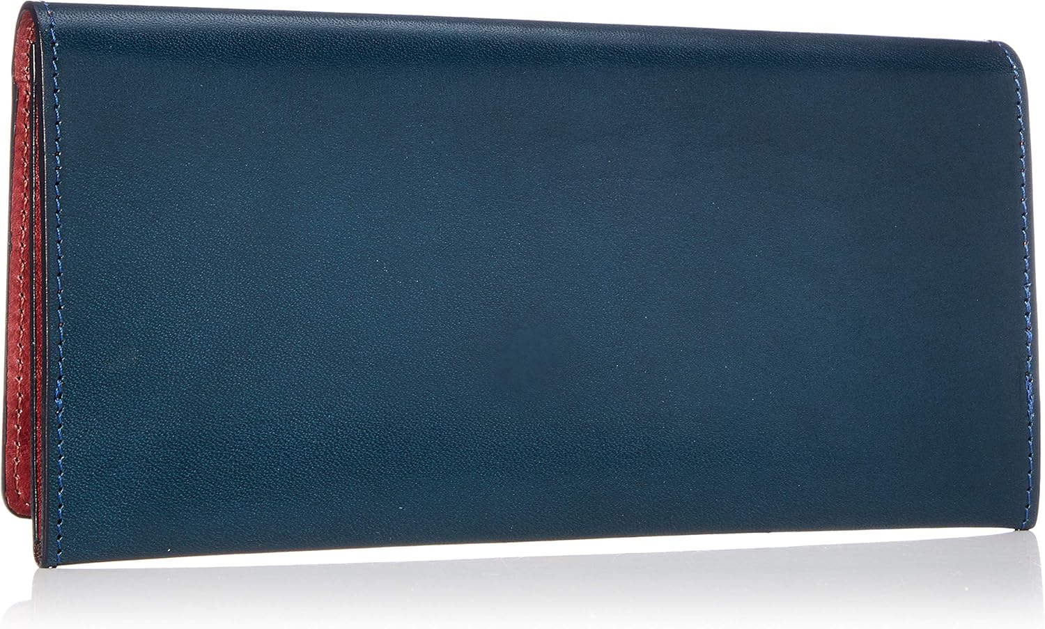 Tachiya Tochigi Leather Bi-Color Long Wallet with Medium Zipper