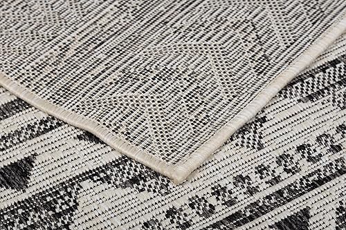 Vista 136 de Adiva Rugs - Alfombra para interior y exterior, tapete fácil de limpiar, resistente a la intemperie y las manchas, para comedor, patio, terraza