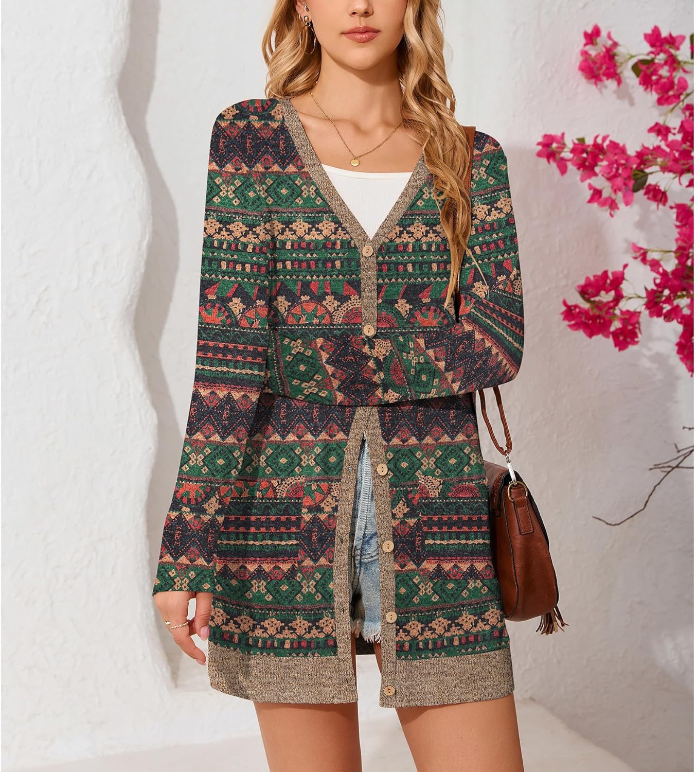 Cardigan Sweaters for Women Lightweight Cardigan for Women Open Front Outwear with Pockets Casual Cover Ups - Image 2