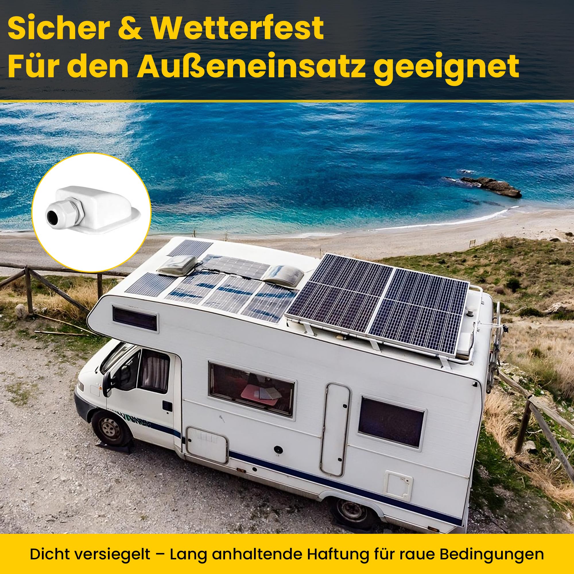 Offgridtec Premium-XL 010960 Système solaire pour camping-car 300 W 12 V avec régulateur de charge 30 A et écran LCD