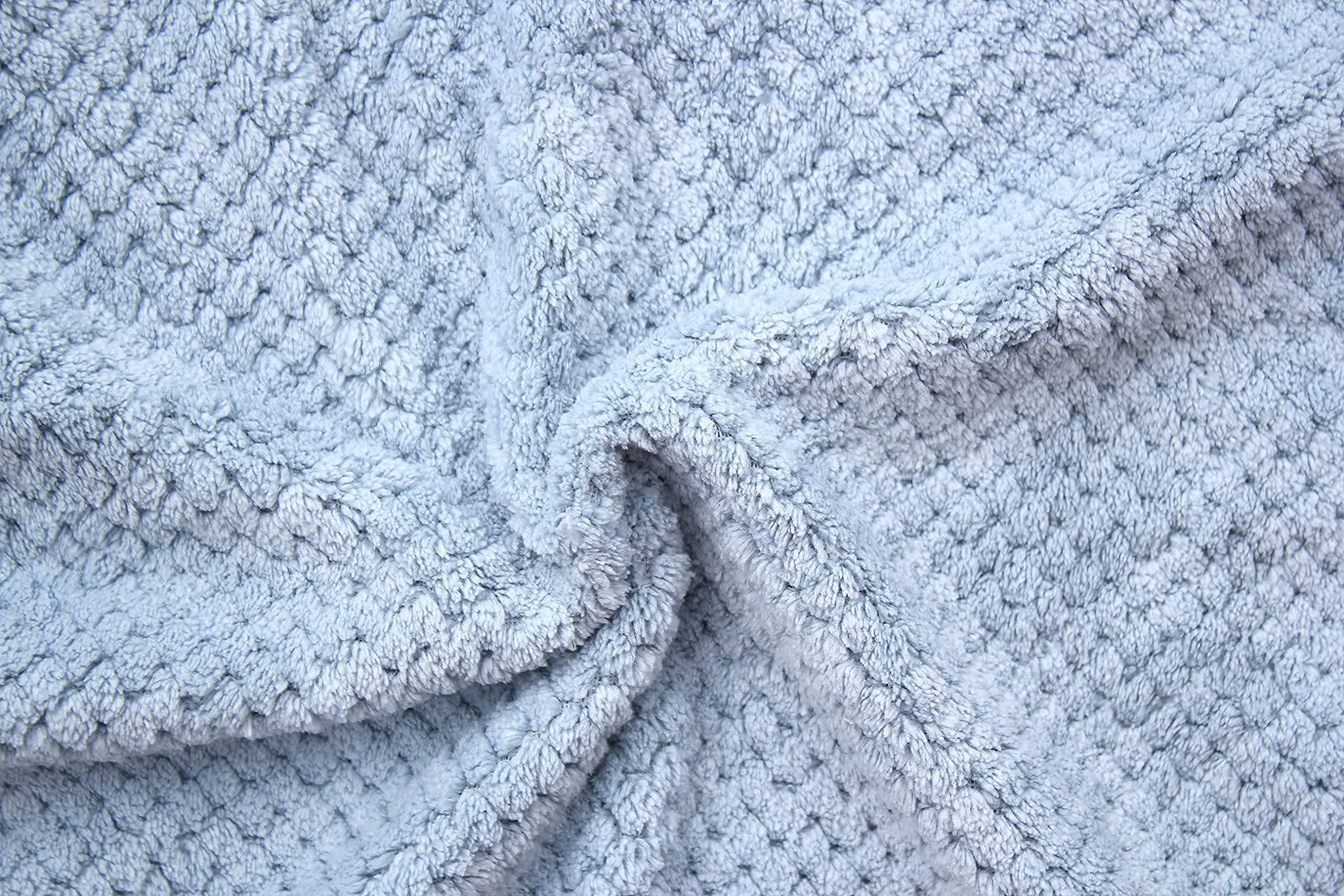 pet wiz Sac de séchage pour chien en microfibre de qualité supérieure - Super absorbant et à séchage rapide - Serviette de bain (M, bleu ciel)