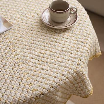 FFKHYCA Throw Crochet Blanket Kit for Beginners | Soft, Moderate Thickness, Easy | 19 Pieces Set Step by Step Video Tutorials | Starter Knitting All in One Kits | 103 * 103cm Or DIY 30% Redundant