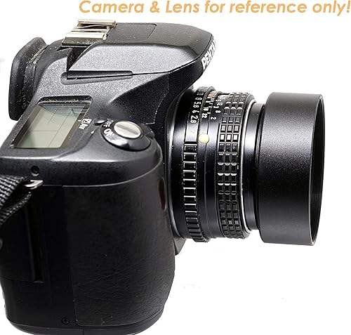 Miniatura 6 de Fotasy Parasol metálico de 2.638 in para lente Canon Fuji Leica Leitz Nikon Olympus Panasonic Pentax Sony, 2.638 in, parasol atornillado