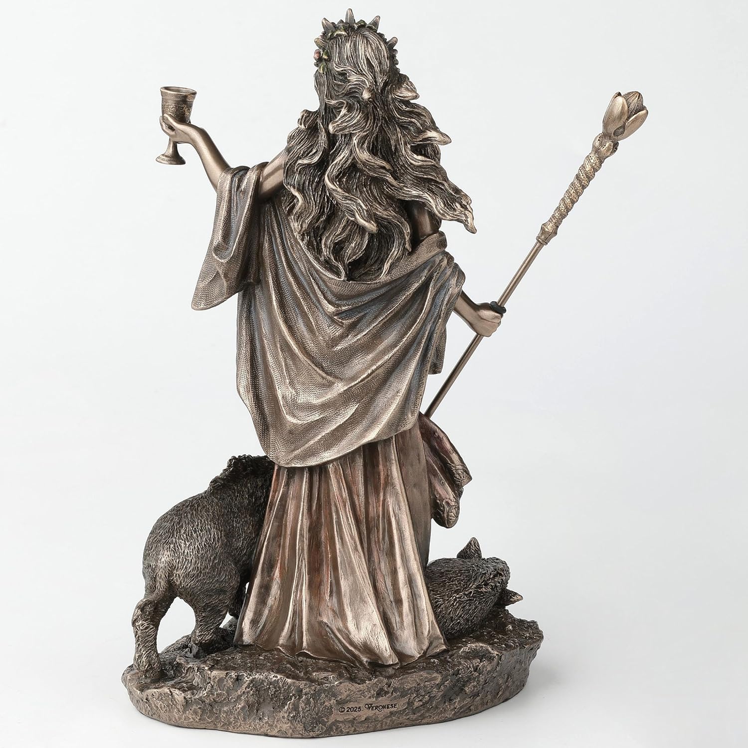 Veronese Design 9 3/8 Inches Circe The Greek Goddess of Magic and Sorcery Cold Cast Resin Bronze Finish Home Decor Statue