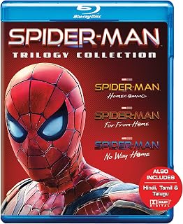 Spider-Man Trilogy Ft. Tom Holland - Spider-Man: Homecoming + Spider-Man: Far From Home + Spider-Man: No Way Home (3-Disc)... Price In India