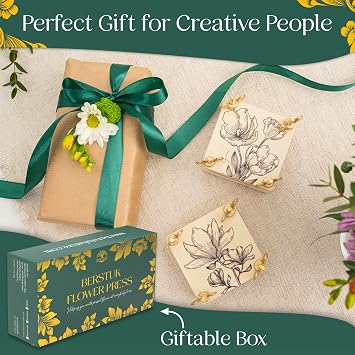 Mini Flower Press Kit for Adults - 2 Small 3 x 3 Pocket Flower Presses