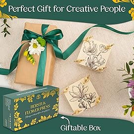 Berstuk Miniature Flower Press Kit for Adults - The Tiny Flower Preservation Kit Includes Two 3 x 3 Presses - Ideal Gift for Arts and Crafts Lovers