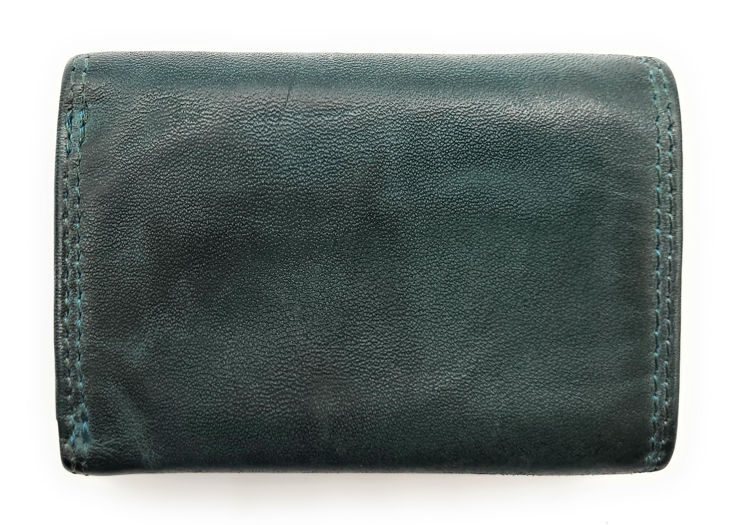 Mini cartera para hombre y mujer de piel auténtica – Cartera compacta de piel con protección RFID, compartimento para monedas, ranuras para tarjetas y botón a presión, cartera vintage pequeña