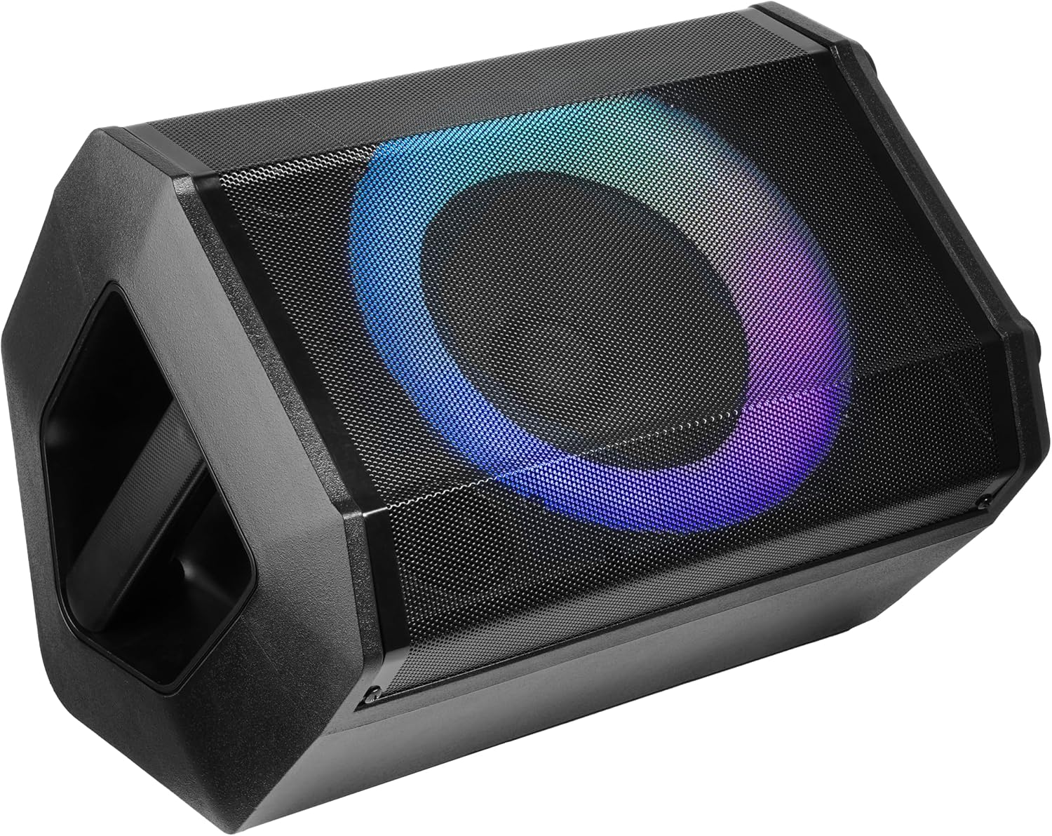 Supersonic IQ Sound IQ-6708DJBT Portable Bluetooth Speaker- Unleash Powerful Sound, Dazzling Light Show, Tiltable Audio Enhancement, USB/SD/AUX Input, TWS, and FM Radio (8 inch)