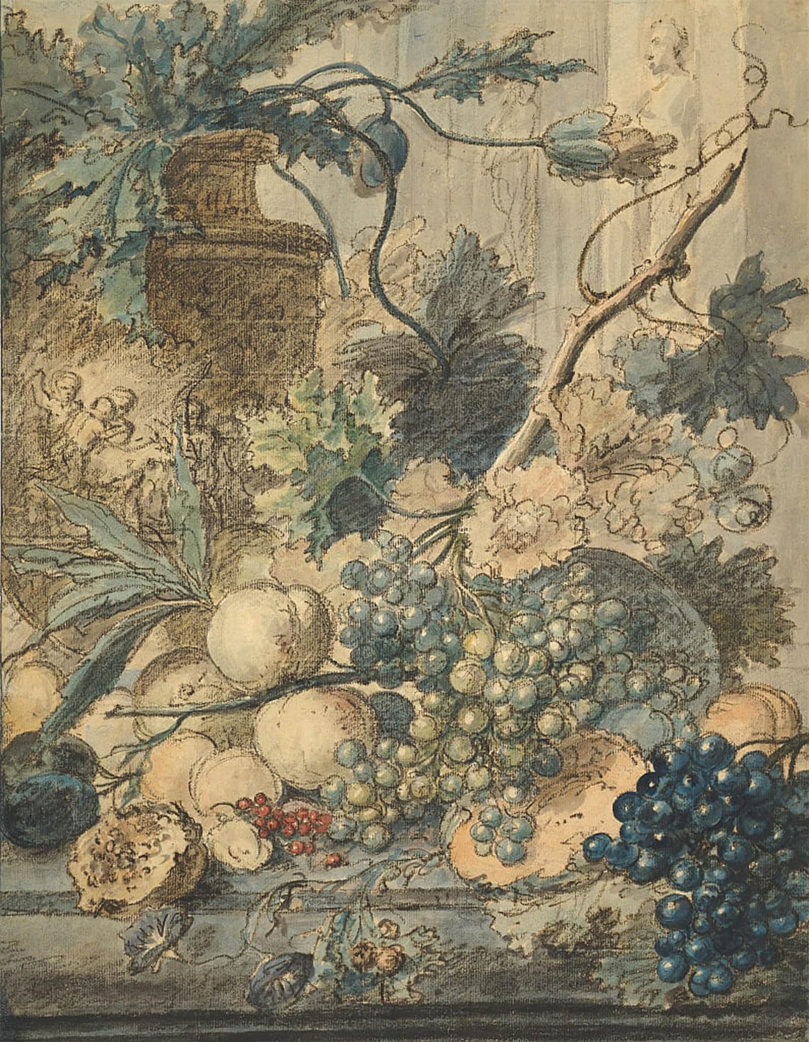 POSTERIIk Famous Print Pop Art Wall Art Graffiti Still Life with Fruit by Jan Van Huysum Art Prints for Home Decor 60x90cm