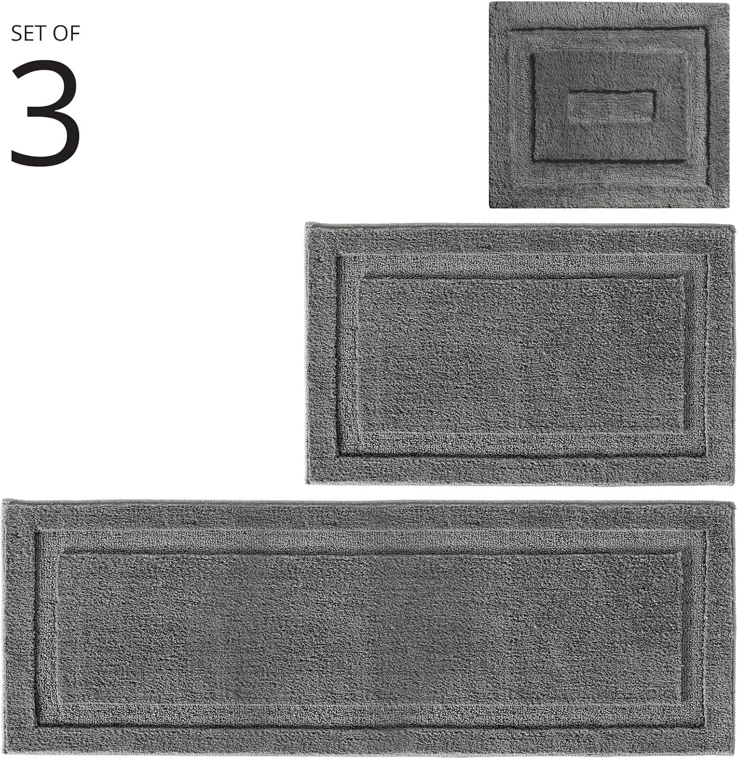 Tri dijela seta kupaonskih tepiha