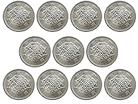 Vista 1 de 1959 - 1966 Juego de 11 monedas japonesas de plata de 100 yenes. Diseño asiático simple pero muy atractivo de los años 60. 1 onza troy