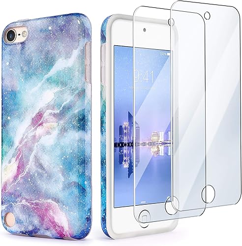 Miniatura 8 de IDWELL - Funda para iPod Touch 7 generación con 2 protectores de pantalla, funda para iPod Touch 6 y iPod 5, ajuste delgado, antiarañazos, flexible,