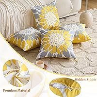 Vista 64 de Qahing Paquete de 4 fundas de almohada impermeables para exteriores de 16 x 16 pulgadas, fundas decorativas cuadradas de jardín para muebles