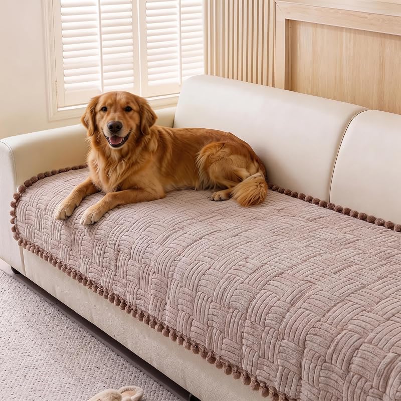 Capa para Sofá para Cães em Poliéster com Base Antiderrapante Eco-Ancheng, Brown, 70,1 x 180,1 cm, 1 unidade