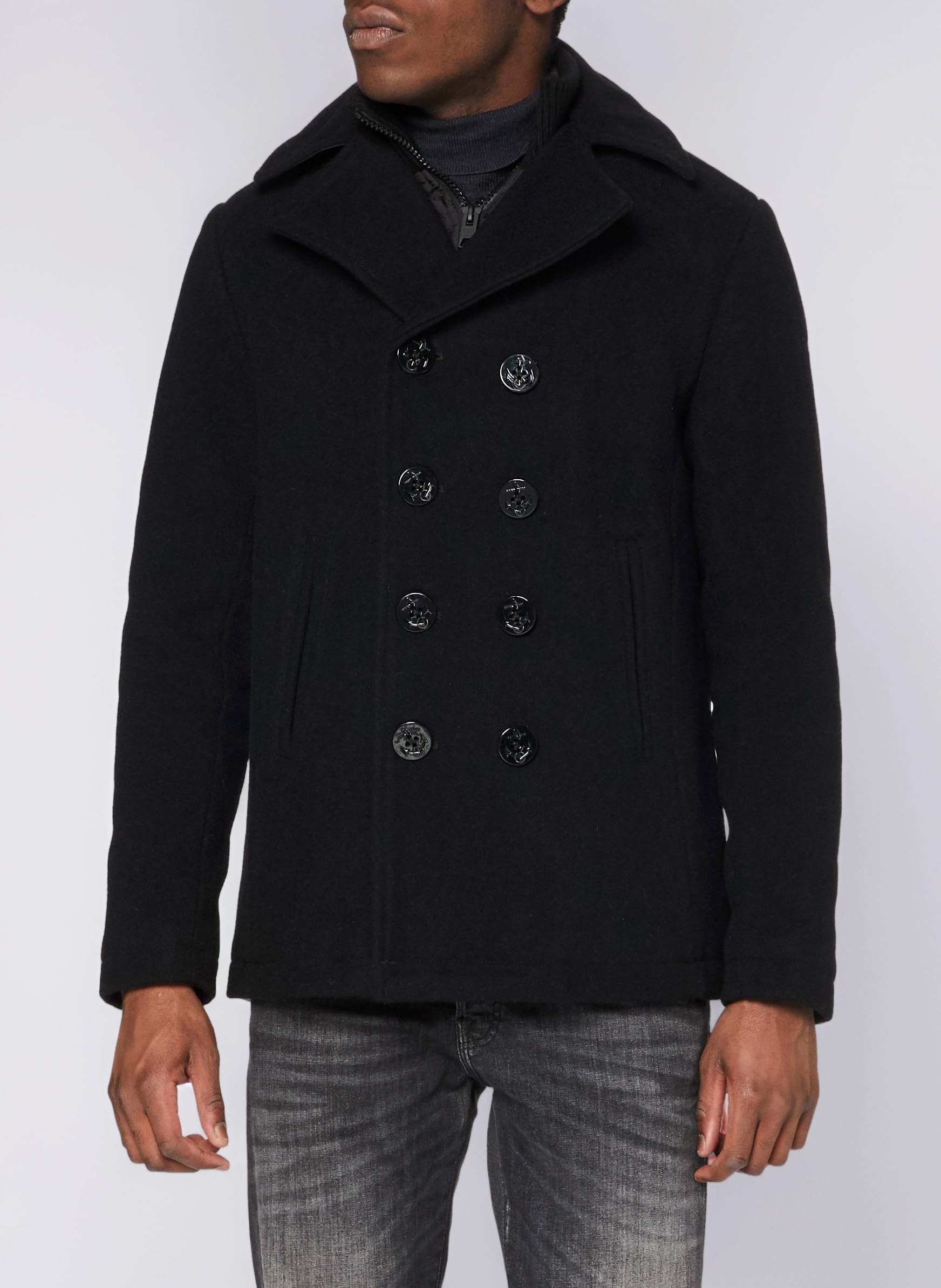 Men's Cyclone 2 Peacoat Reefer Long Sleeve Coat