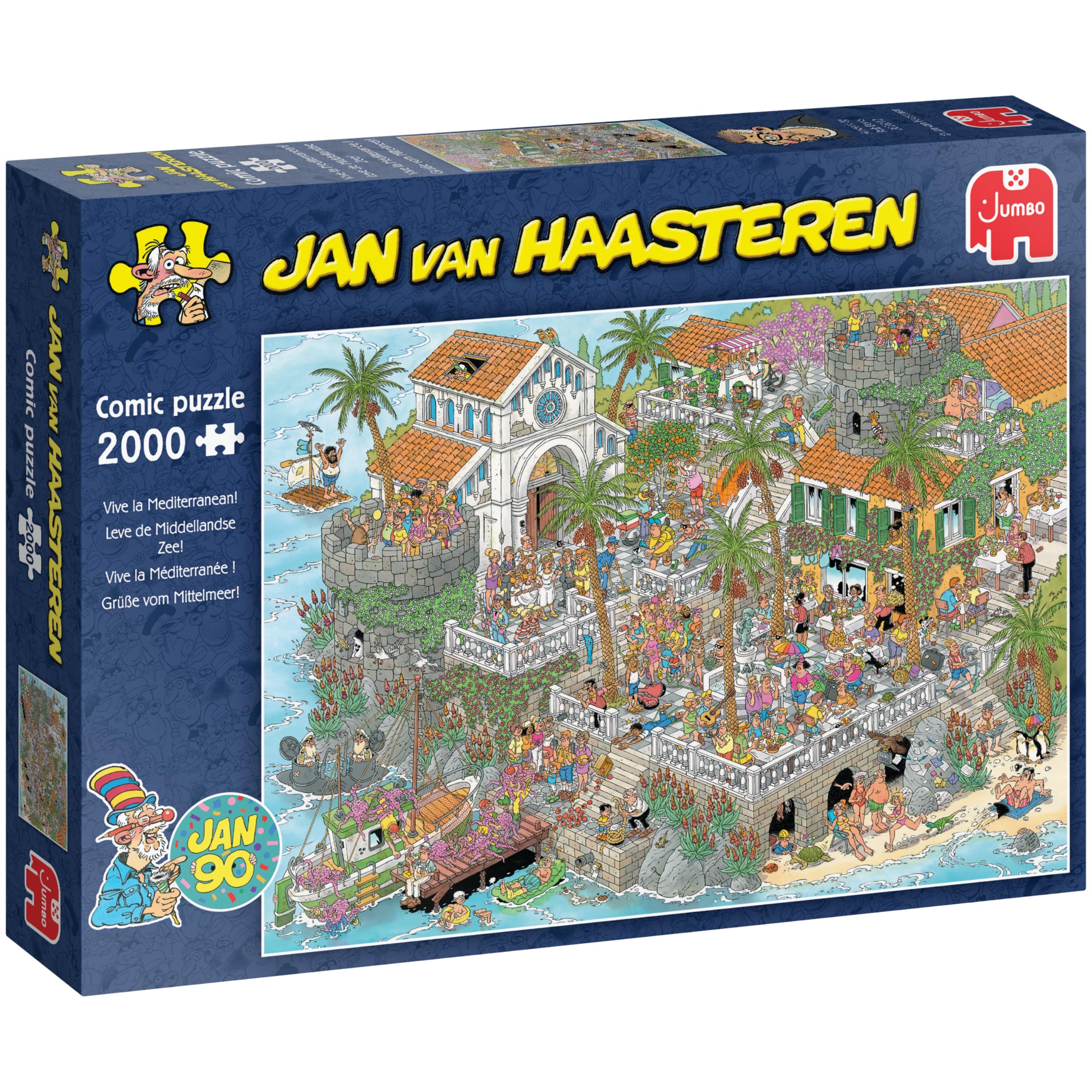 Jan van Haasteren Grüße vom Mittelmeer – 2000 Teile Puzzle Für Erwachsene