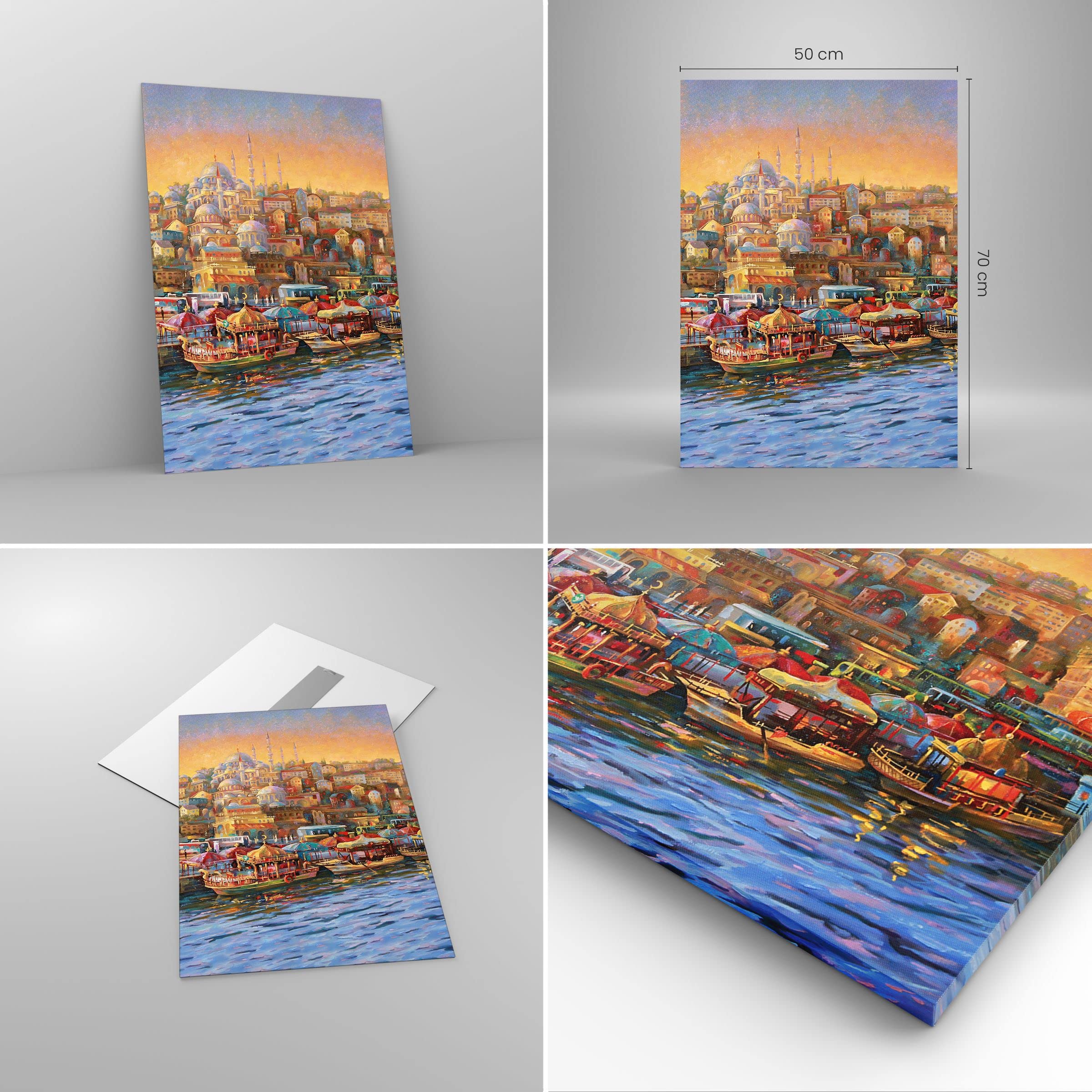 Quadro su Tela Verticale 65x120cm Stampe da Parete Italia costa roccia paesaggio Grandi Decorazione Murale Camera da Letto 1 pezzo Quadri Moderni Soggiorno Immagini Wall Art Canvas PA65x120-2710