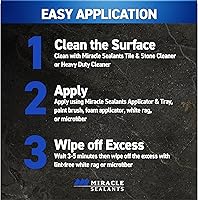 Vista 6 de Miracle Sealants 511 H2O Plus Advanced Penetrating Sealer for Countertops, Stone, Tile & Grout, Quart