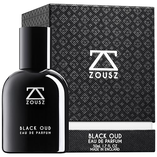 ZOUSZ Black Oud Eau De Parfum - Perfume de lujo Oud para hombres con aceite de madera de Oud negro, fragancia Oud con aroma de sándalo, cedro y