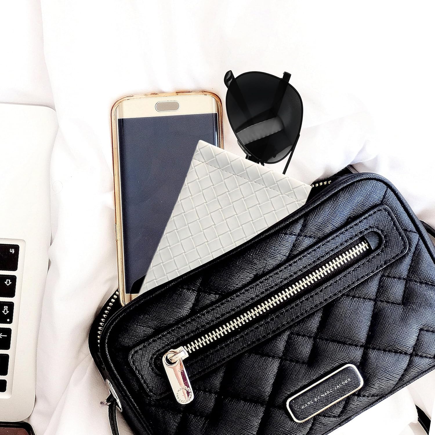 DIYOMR 4 Packs Soft Glasses Cases,Portable Leather Cross Woven Eyeglass Case Squeeze Top Sunglass Organizer Pouch Bags for Women Men Kids - Image 6