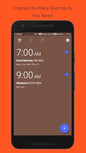 Alarm Clock, Timer, Stopwatch