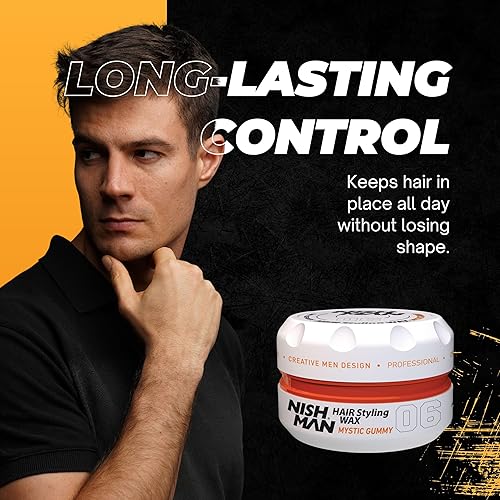 Miniatura 35 de nishman Serie de cera en gel para peinar el cabello, 5.1 fl oz (paquete de 1, 05 queratina)