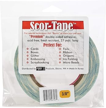 Scor-Pal Products Scor-Tape .375"X27Yd 10Pkg, 27yds 10 Pack