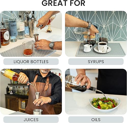 Miniatura 3 de A Bar Above Boquillas de vertido de alta calidad, vertedores de botellas a prueba de fugas, vertedor de velocidad de grado de barman de alta gama,