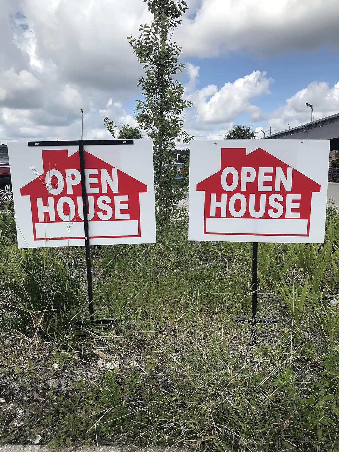 10 Pack T-Bar Sign Stakes 42'', Made in USA, Heavy Duty Metal Stake 42'' Tall, Use with Signs Panel 18x24 or 24x36 Inch, Signs are Not Included, Ship Same Day UPS (10TbarStake)