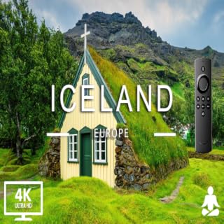 Islândia 4K para Fire TV, Tablet e muito mais-Explore o hipnotizante filme da natureza do vulcão islandês com música relaxante e utilitário de proteção de tela.