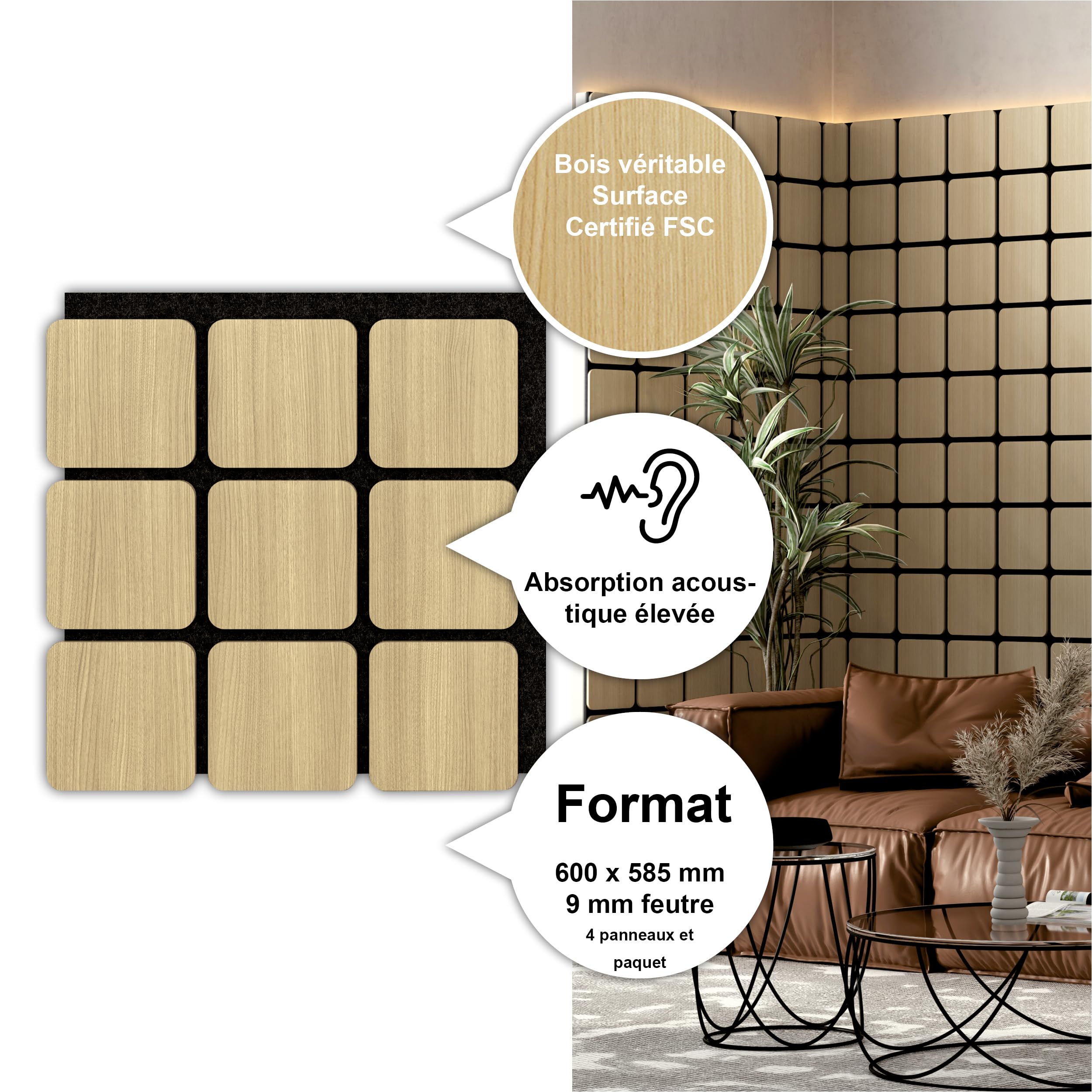 Sonido Kreativ FSC Quadrum New Light Oak