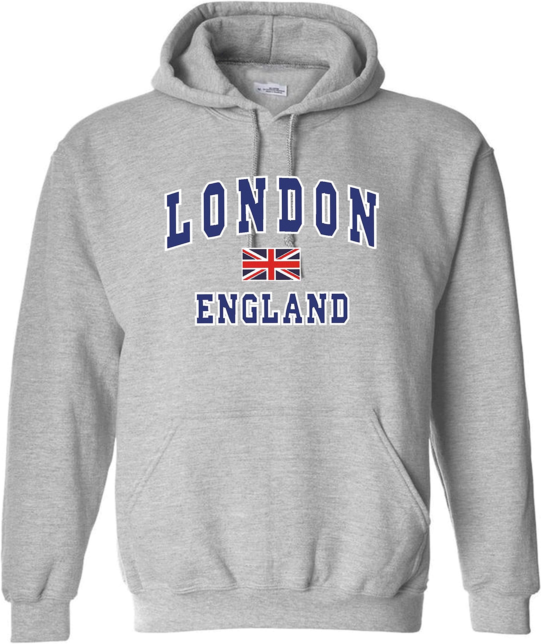 Snapit London England Quality Printed souvenir Hoodies Grey