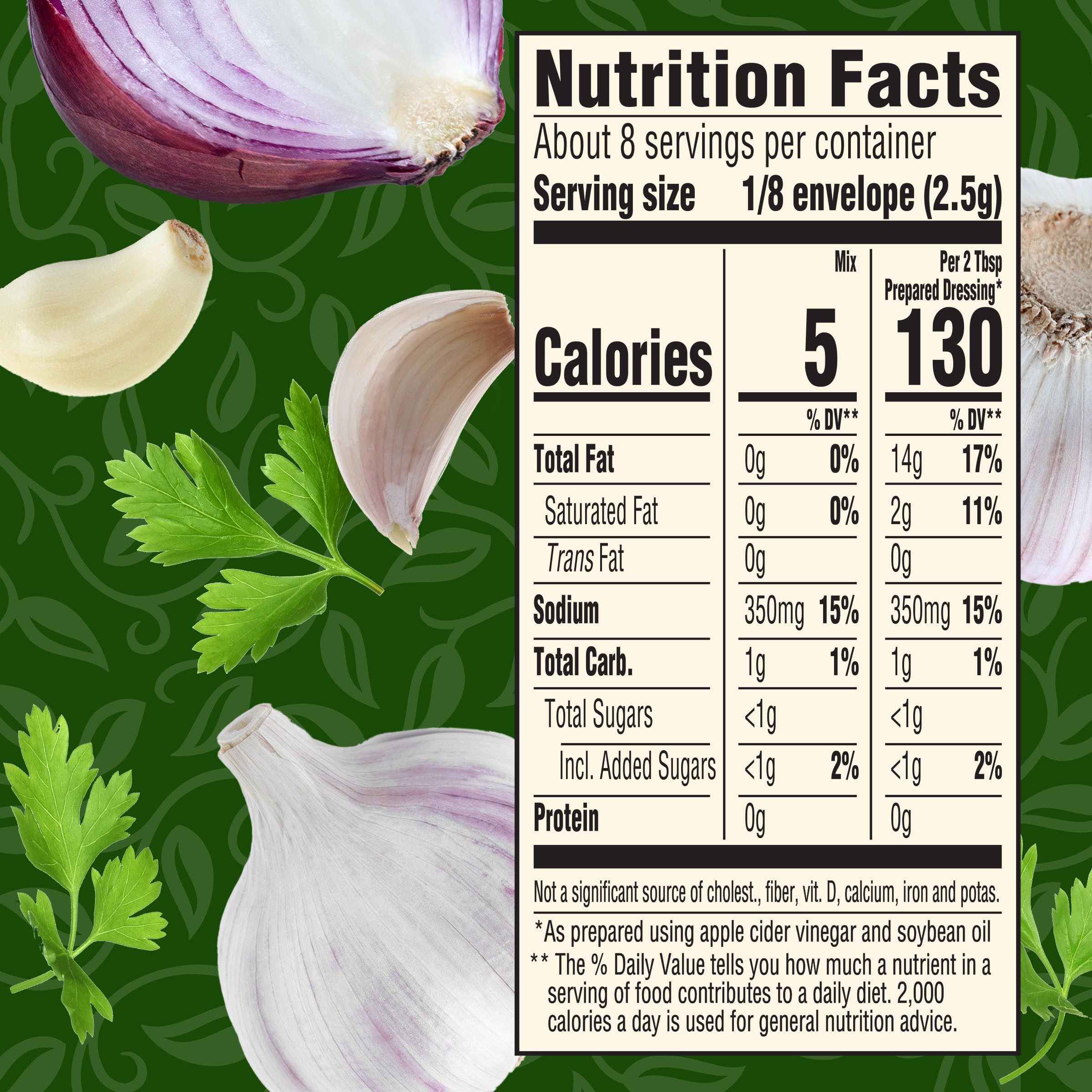 Good Seasons Salad Dressing & Recipe Mix, Garlic & Herb, 0.75-Ounce Packets (Pack of 24)