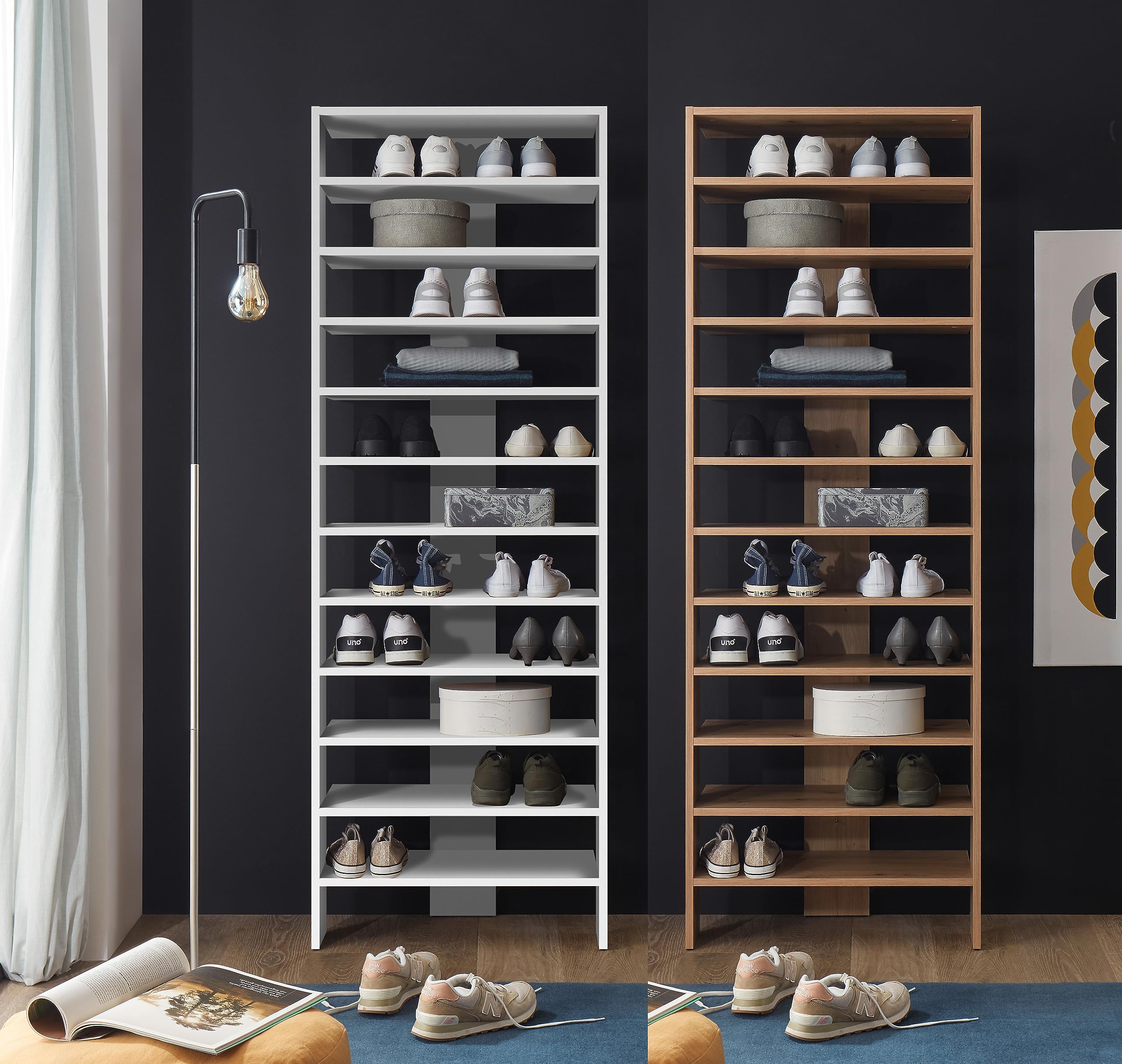 Casâme Copy of Etagere Murale 5 Planches Bois Naturel