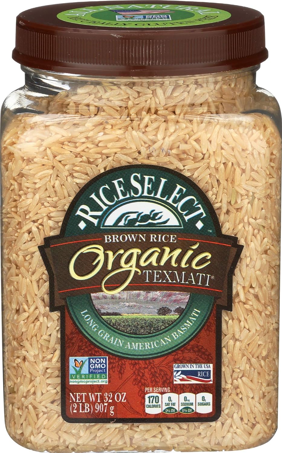 Rice Select Organic Texmati Brown Rice, 8.68 Pound